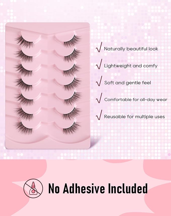 Half Lashes Natural Half Eyelashes Wispy Corner Lashes Cat Eye HE-19
