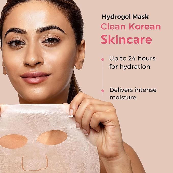 Oh K! Hydrogel Mask - Collagen - Moisturizing Face Mask Sheet - Hydrating Face Sheets - Rich in Collagen, Rose Water - Korean Skincare - 1 Pc