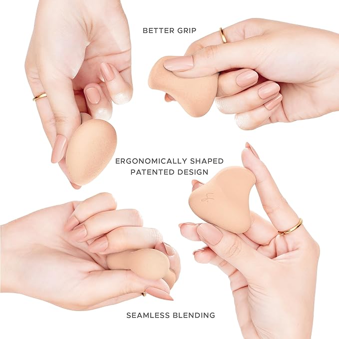 Original Beauty Blender Makeup Sponge Applicator for Powder, Cream & Liquid, Beauty Tools Puff, Streak Free Application, Vegan, Cruelty Free Made in USA, Peach