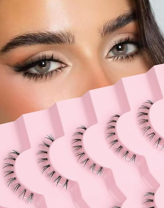 Bottom Lashes Strip Natural Bottom Eyelashes Clear Band FRH-31