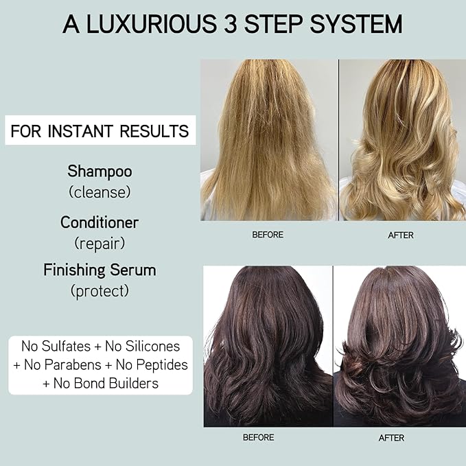 Iles Formula Limited Travel Edition Hair Care Set with Mini Shampoo, Conditioner, Finishing Serum, Comb, & Absorbent Turban Hair Towel, Travel-Friendly