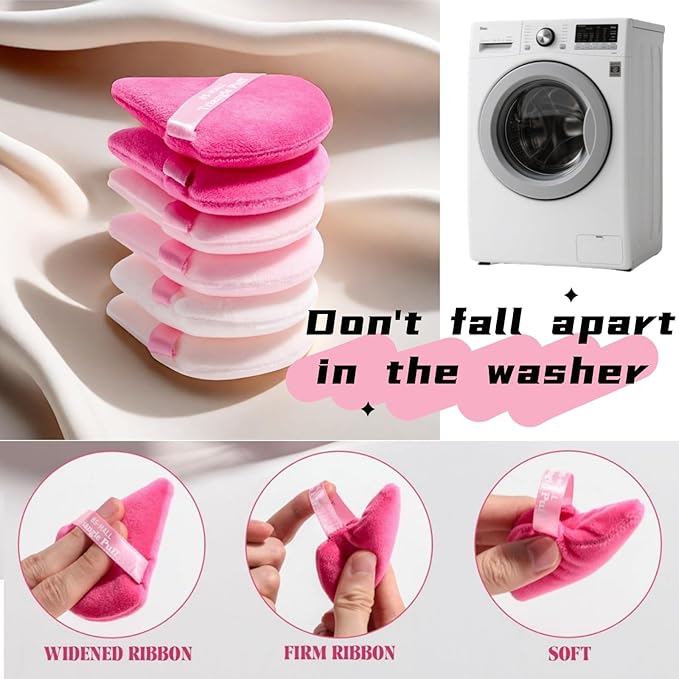 BS-MALL Professional Makeup Sponges Triangle Puff 49 Pcs- Pro V3.0 Cloud Technology Makeup Sponge Material Flawlessflow Mini Sponge Set & Triangle Puff With Waterproof Travel Silicone Bag Gift Set