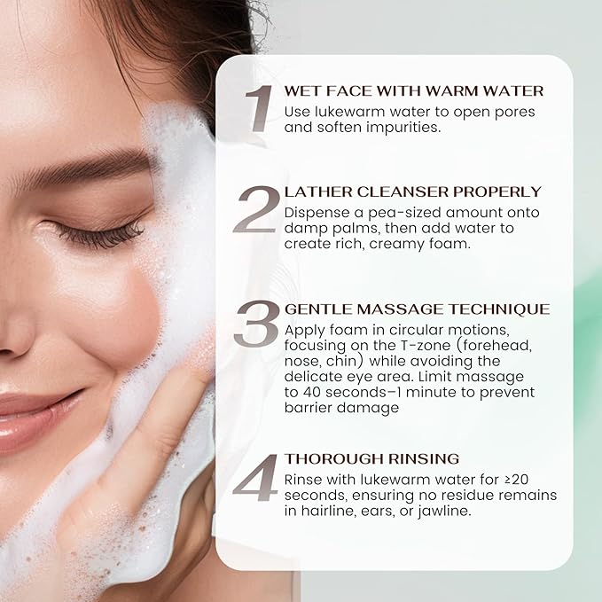 Cream-to-Foam Cleanser with Aloe Water, Ceramide NP, Hyaluronic Acid & Xylitol, Hydrating Barrier Support for Oily to Normal Skin, 120ml