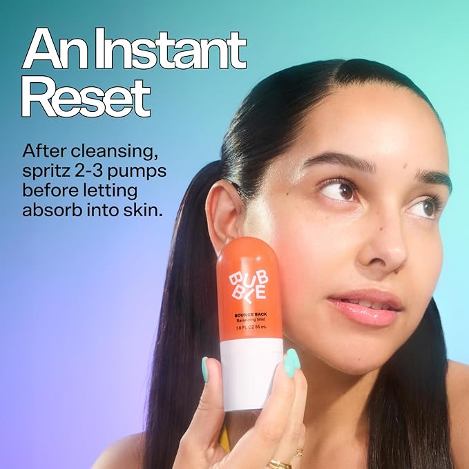 Bubble Skincare Hydration Duo - Slam Dunk Hydrating Face Moisturizer (50ml) + Bounce Back Hydrating Toner Spray (55ml) - Daily Hydration & Balance for Healthy, Radiant Skin