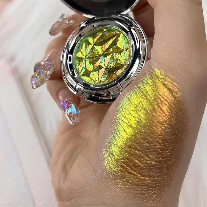 CHARMACY Duochrome Eyeshadow, Insane Shifters Chameleon Eyeshadow, Creates High-Impact, Metallic Eye Looks, 100% Vegan and Cruelty Free (Chameleon-#805, 0.06 Ounce (Pack of 1))