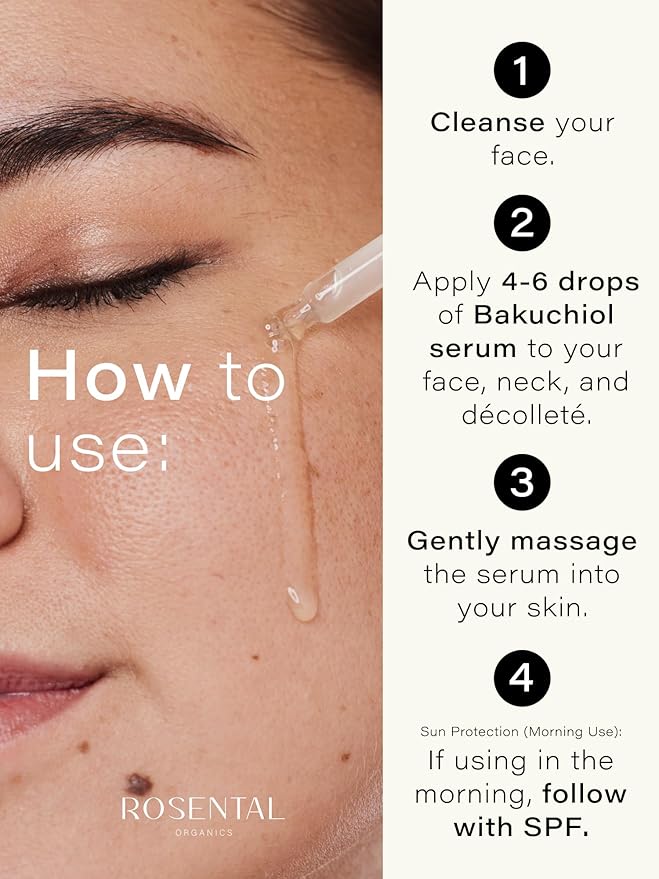 Organics Bakuchiol Serum (30ml) - Facial Care Against Blemishes & Acne - Slow-Aging Facial Serum - Clear Skin - Retinol Alternative - 100% Vegan & Natural Cosmetics - Made in Austria
