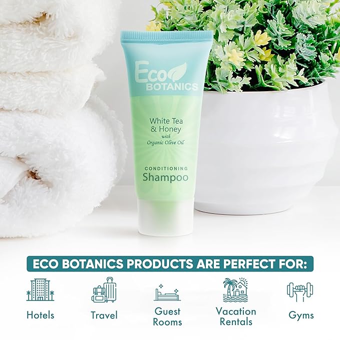 Eco Botanics Travel-Size Hotel Conditioning Shampoo 0.85 oz (Case of 300)