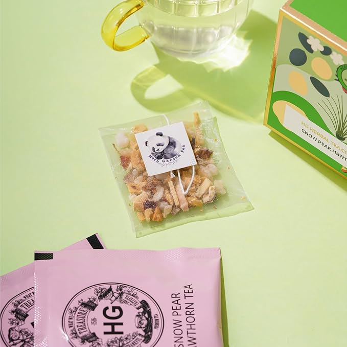 Snow Pear & Hawthorn Fruit Tea Gift Set – Caffeine-Free Herbal Infusion with Rock Sugar | 20 Sachets | Natural Immune & Digestion Support | Refreshing Daily Wellness Tea | Holiday Gift Box for Women & Parents
