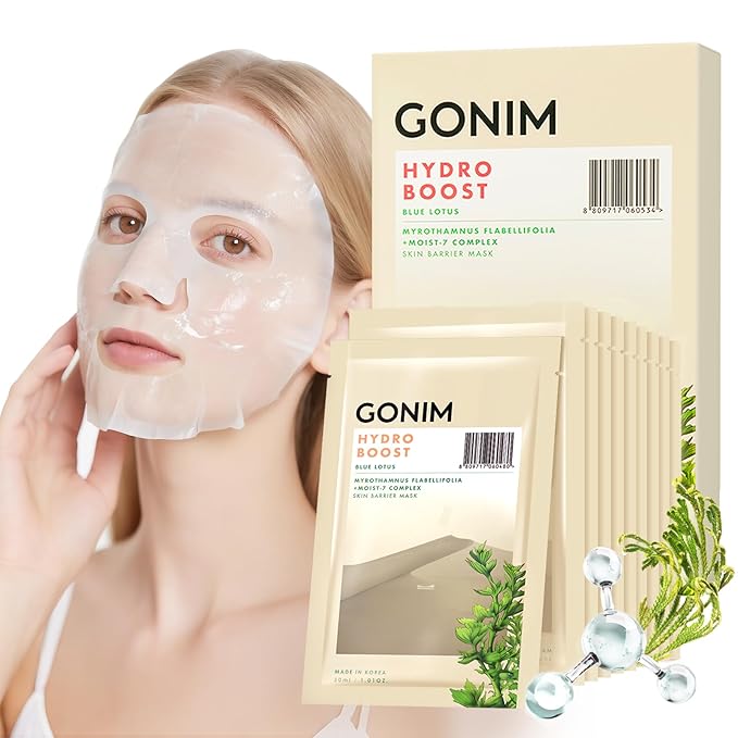 Face Mask Korean Skin Care with Hyaluronic Acid & Collagen Activation- Face Masks Skincare Hydration, Anti Aging & Moisturizing Sheet Mask for All Skin Korean Face Mask (1 Count (Pack of 10))
