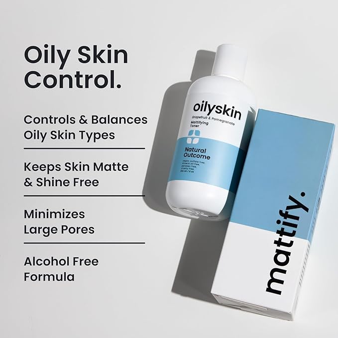 Oily Skin Face Toner | Purifying Astringent Facial Toner | Naturally Keeps Skin Matte & Shine Free | Minimizes Appearance of Pores While Keeping Skin Hydrated with Aloe Vera | 8 oz