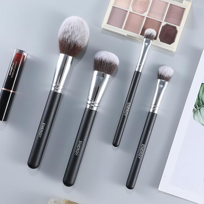 ENERGY Kitten Paw Concealer Brush – Precision Angled Makeup Brush for Under Eye & Spot Coverage – Soft Synthetic Bristles for Liquid & Cream Blending(273 Brightening Concealer Brush)