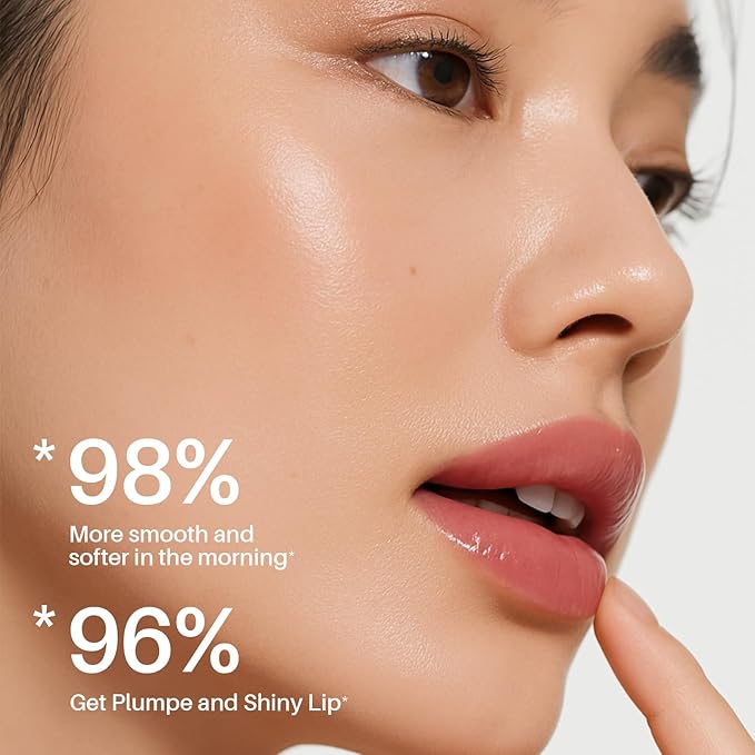 Sleeping Lip Mask Strawberry - Overnight Lip Treatment, Lip Care Hydration, Repair for Dry Cracked Lips, Vitamin C, Soft and Nourished Lips Overnight, Christmas, with Shea Butter - 0.42 Fl Oz