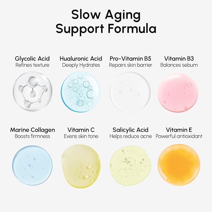 MAREE Glycolic Acid Toner 10% Facial Polish - Exfoliating Toner for Face - Glycolic Acid Toning Solution - Face, Scalp & Underarms Exfoliant Spray Alternative - Pure Acido Glicolico para Manchas