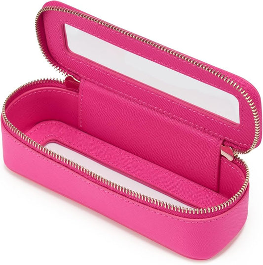 Popvibe Clear Makeup Bag Travel Cosmetic Case Transparent Toiletry Bag with Zipper, Portable Make Up Organizer Traveling Compact Car Bag for Essentials