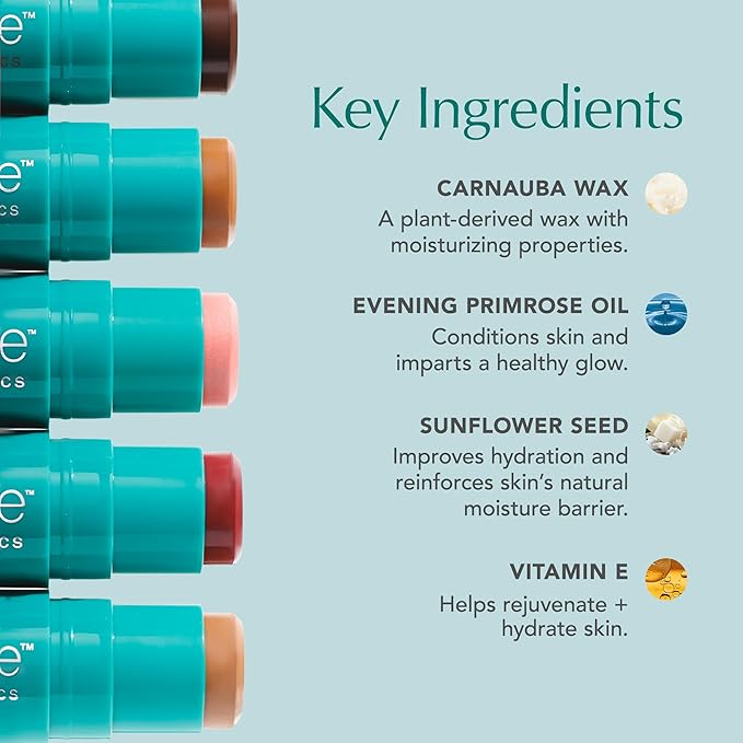 Thrive Causemetics Triple Threat Color Stick: Cream Blush Stick with Vitamin E, Evening Primrose Oil, Waterproof Smudge Proof Face Makeup Formula, Kaisa (Dusty Rose Matte)