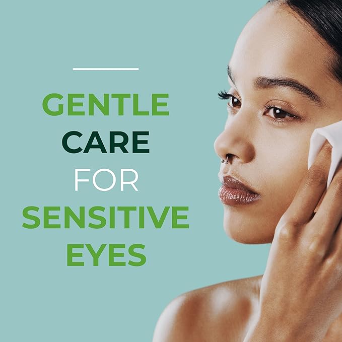 NOVEHA 120Pcs Tea Tree Oil Eyelid & Lash Wipes With Hyaluronic Acid, Green Tea & Chamomile For Blepharitis & Itchy Eyes, Individually Wrapped Eyelash Wipes, Natural Makeup Remover & Cleanser (2 Pack)