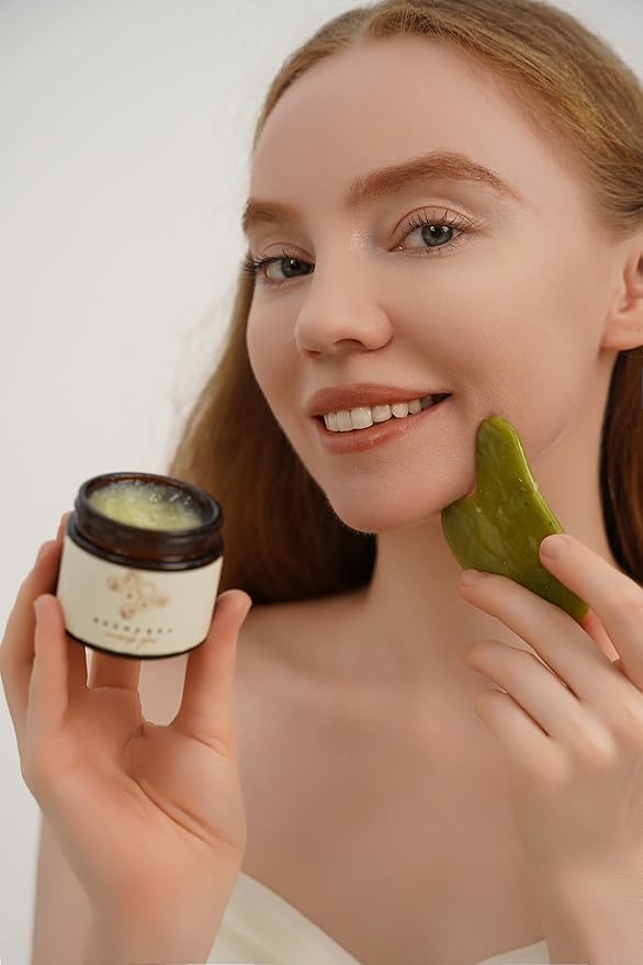 Grass-Fed Beef Tallow Balm & Gua Sha Set – Nourishing Tallow Moisturizer for Face, Body & Hands – Natural Skincare