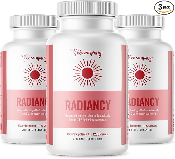 BB Company Radiancy | Vaginal Probiotics for Vaginal Dryness, pH Balance | Fights Itch, Odor | Anti-Aging | Hyaluronic Acid, Probiotics, Vitamin C, Multi Collagen | 3 Pack