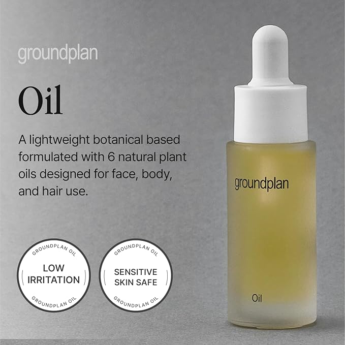 Oil 0.68 fl oz – Botanical Facial Oil with 6 Natural Plant Oils, Lightweight Hydration & Nourishment for Face, Body & Hair, EWG Green Rated