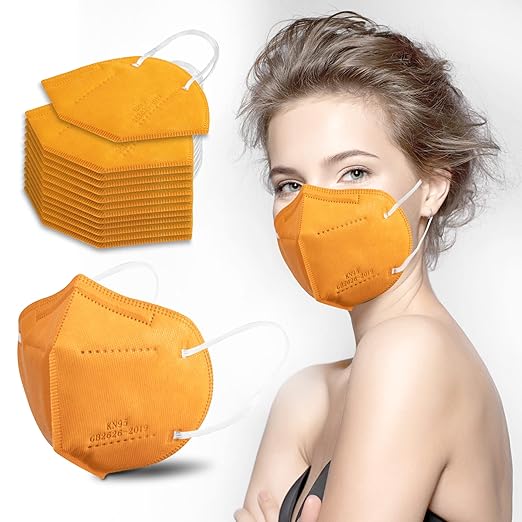 akgk KN95 Face Mask 50 PCS, Breathable Protection Masks, 5-Ply KN95 Masks, Cup Dust Safety Masks