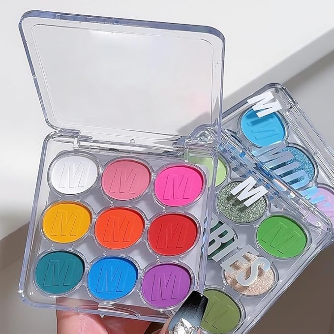 Colorful Eye Shadow Plattet For Woman，Brights Matte Eyeshadow Palatte PROFESSIONAL MAKEUP Ultimate Eye Shadow Palette, Eyeshadow Palette, Paletas De Sombras Para Ojos (Colorful)