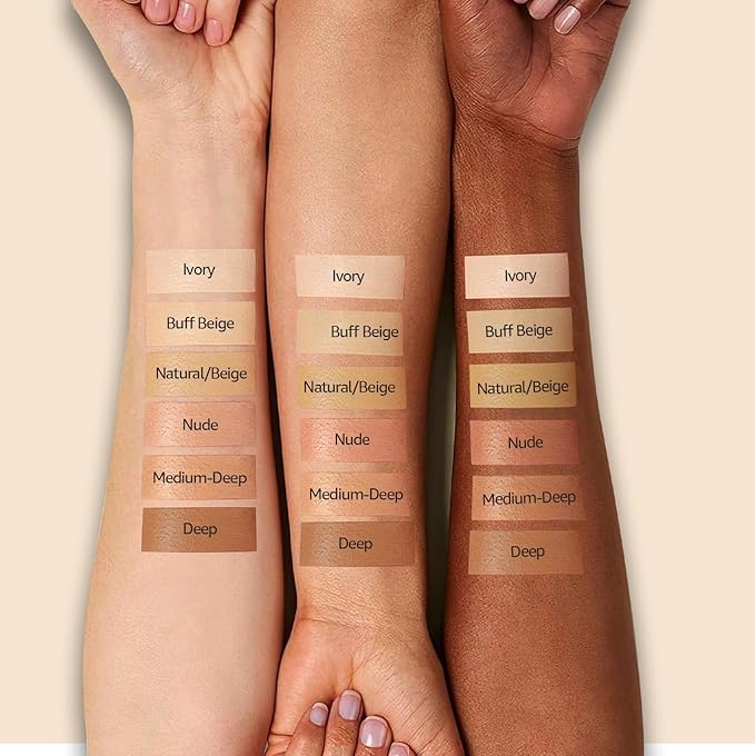 Mushroom Head Air Cushion CC Cream - BB Cream Foundation Makeup Moisturizing Concealer Long-Lasting, Cushion Foundation Full Coverage Self Adjusting for Mature Skin & All Skin Types (Dark Brown)