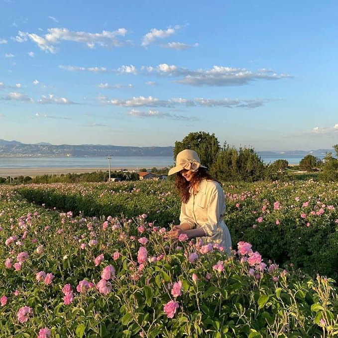 Rosense Glass Bottle Rosewater Hydrating Facial Toner/Rose Water Face Mist 6.8 Oz