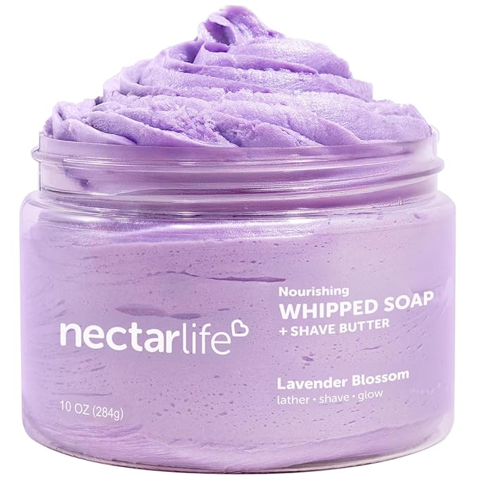 Nectar Life Whipped Soap and Shave Butter (10 Ounce, Lavender)