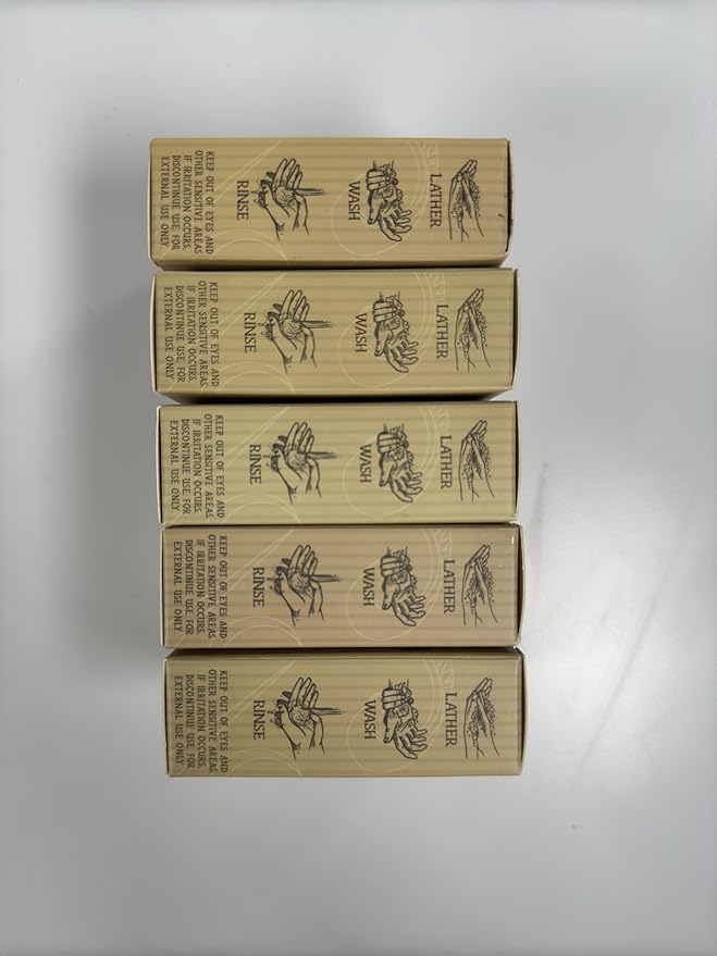 Organic Lavender Variety Bar Soap - Gentle Cleansing for Sensitive Skin, Herbal and Mint - 5 Pack