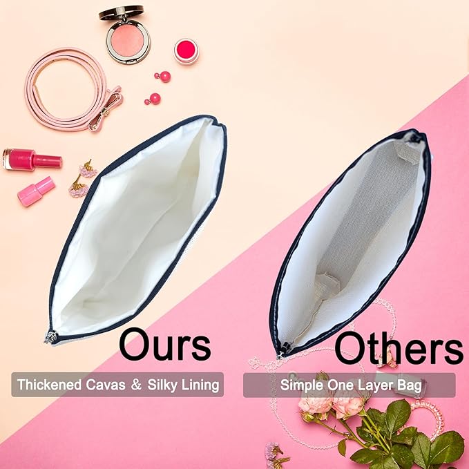 ancpeany 50th Birthday Gifts for Her, Funny 1975 50th Birthday Decorations Makeup Bag, Anniversary 50 Old Year Gift Ideas for Women, Wife, Sister, Mom, Aunt, Cool Cosmetic Travel Bag for Mothers Day