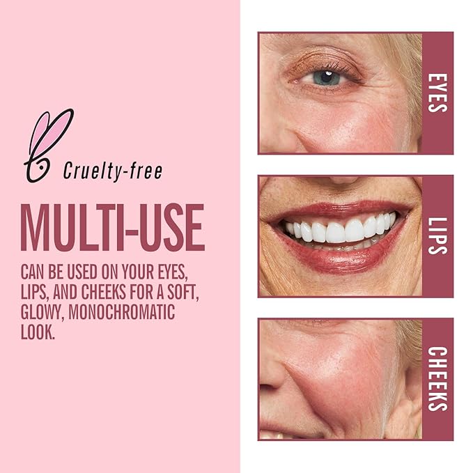 KIMUSE Multi Stick Trio Face Makeup, Cream Blush Stick for Cheeks & Lips, Contour Stick & Highlighter Makeup Sticks for All Skin