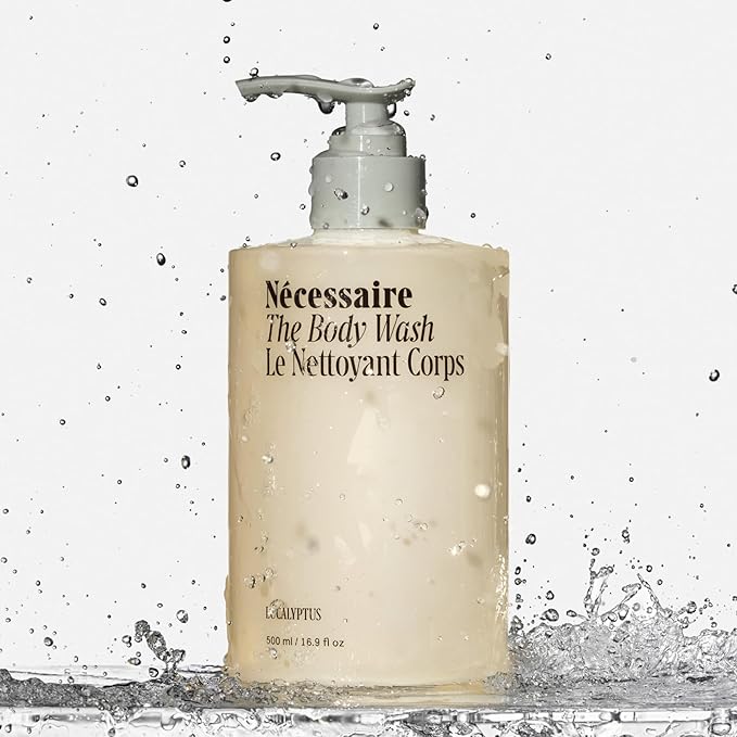 Nécessaire Eucalyptus Body Wash with Pump | Multi-Oil Nourishing Cleanse For Women + Men | Gel Cleanser | Dermatologist-Tested. Hypoallergenic | No SLS/SLES (500 ml / 16.9 fl. oz.)
