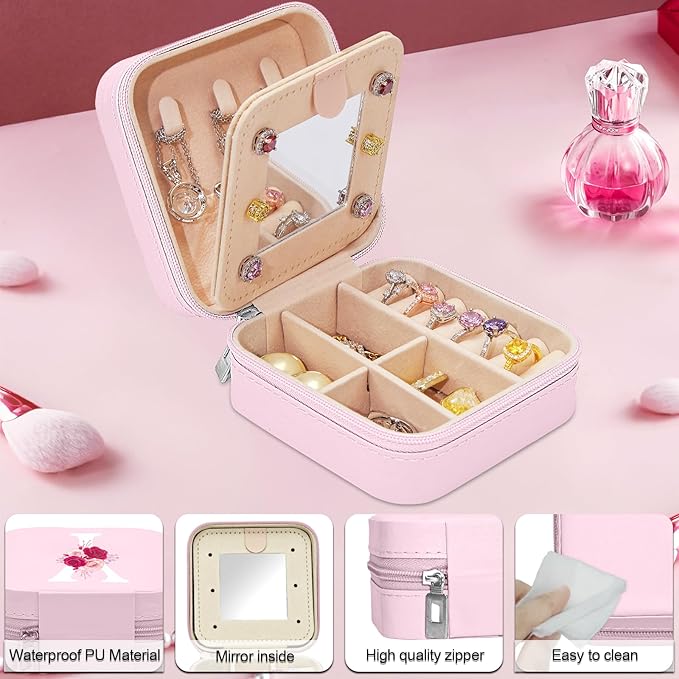 Gifts for Women,Initial Canvas Tote Bag,Personalized Gift for Woman,Monogrammed Gifts for Women,Initial Makeup Bag,Birthday Gift for Mom,present for Niece Sister-Y