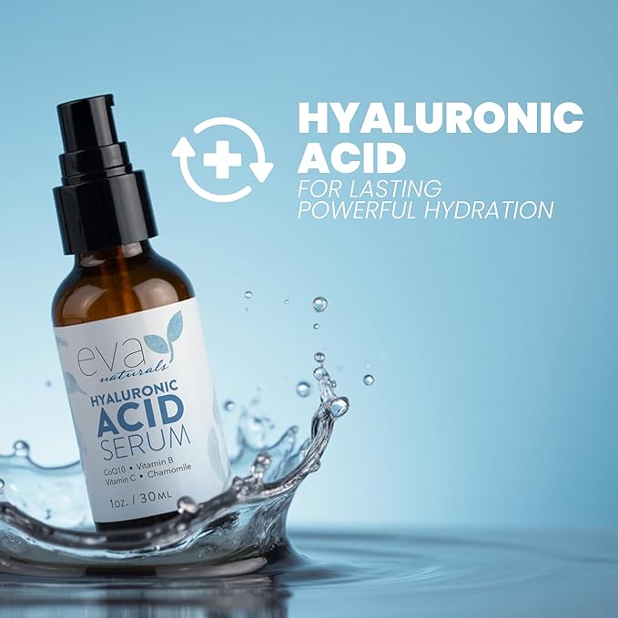 Eva Naturals Radiant Skin Serum Trio – Vitamin C+, Hyaluronic Acid & Azelaic Acid | Anti-Aging & Hydrating Face Serums for Dark Spots, Fine Lines, Acne & Redness