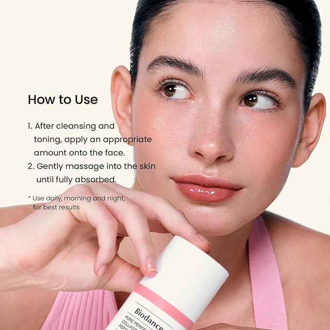 BIODANCE Pore Perfecting Collagen Peptide Cream, Hydrating, Collagen Firming Facial Moisturizer, Korean Skincare | 1.69 fl.oz, 50ml