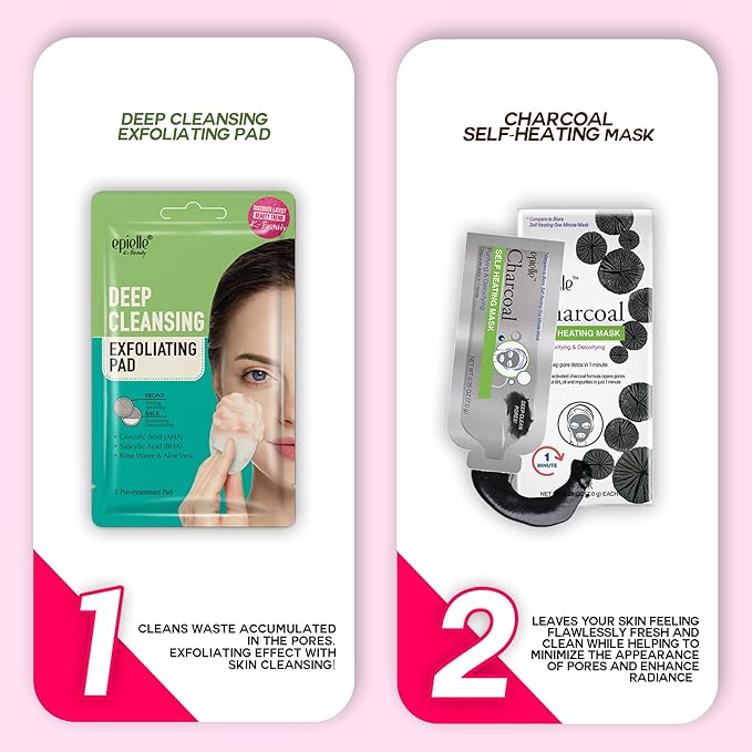 Epielle Best of K-Beauty Kit, 6 Home Spa Essentials, Exfoliating, Purifying, Moisturizing & Hydrating for Radiant Skin, At-Home Spa Kit, Self Care Gifts for Women, Korean Skin Care Set
