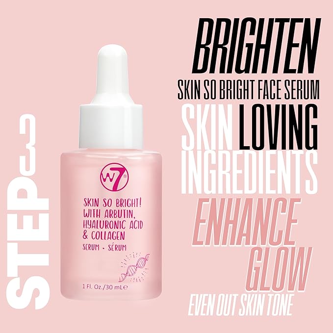 W7 Self Care Skincare Set | Face Cleanser, Toner, Serum, Moisturizer & Lip Mask | Complete Daily Face Routine | Full Size, Long Lasting Products to Use at Home