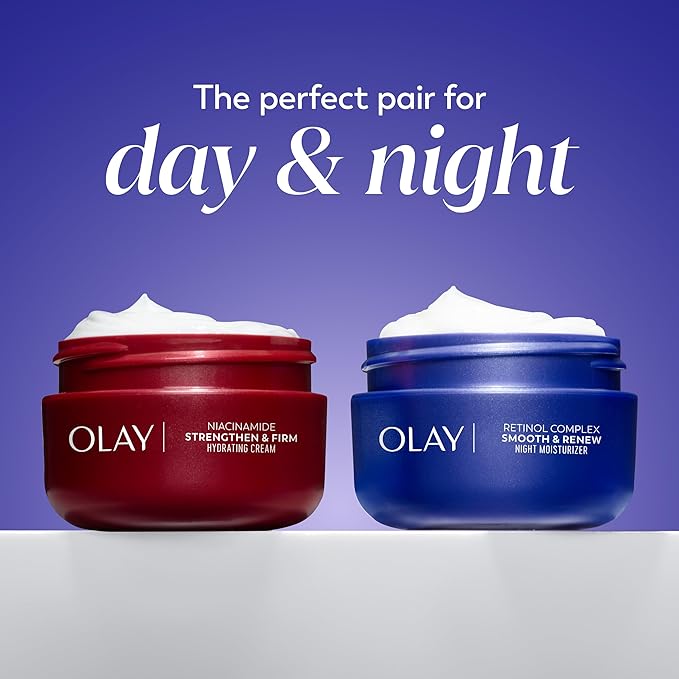 Olay Regenerist Retinol Face Moisturizer, Smooth & Renew Cream for Women, Fragrance-Free - Anti-Aging, Anti-Wrinkle, Fine Lines, Tightening, Brightening - Recyclable Eco Jar, Non-Greasy, 2 Oz
