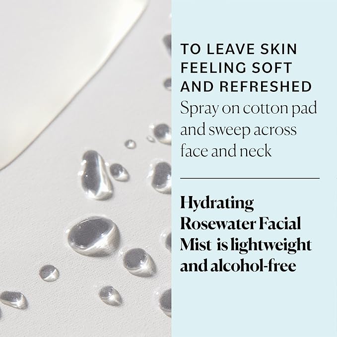 Sky Organics Organic Rosewater Facial Mist for Face, 100% Pure & Steam-Distilled USDA Certified to Hydrate, Balance & Refresh, 4 fl. Oz