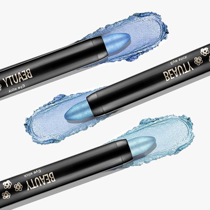 Boobeen 3PCS Cream Eyeshadow Pencil Crayon Waterproof Brightener Stick Shimmer Pen Create Glitter Eye Makeup, Easy to Use