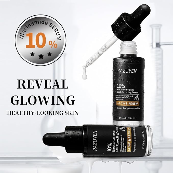 10% Niacinamide Serum, Panthenol, Arbutin Face Serum to Help Improve Uneven Skin Tone and Soothing Skin, Hydrating Serum for Radiant Skin, 30 ml