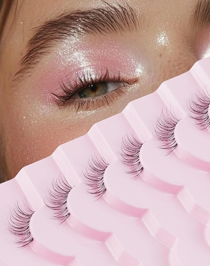 Half Lashes Natural Half Eyelashes Wispy Corner End Lashes HE-25