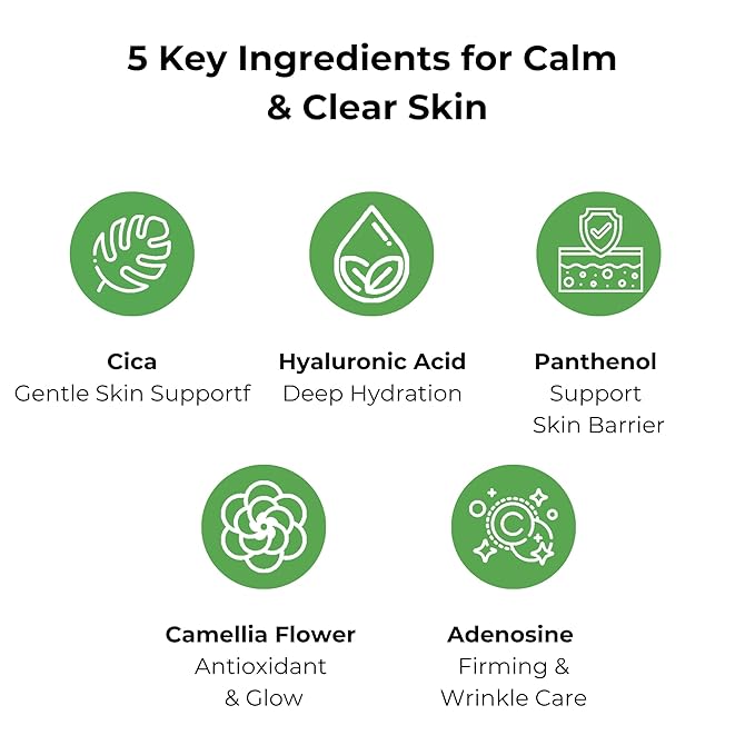 BMBCO The Cica Serum – Calming & Balancing Ampoule for Sensitive Skin | Vegan Korean Skincare with Tiger Grass – 30ml / 1.01 fl oz