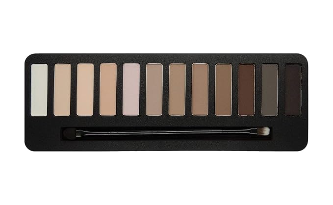 W7 Mighty Mattes Eyeshadow - 12 Matte Nude Colours – Flawless & Natural Long-Lasting Makeup Palette