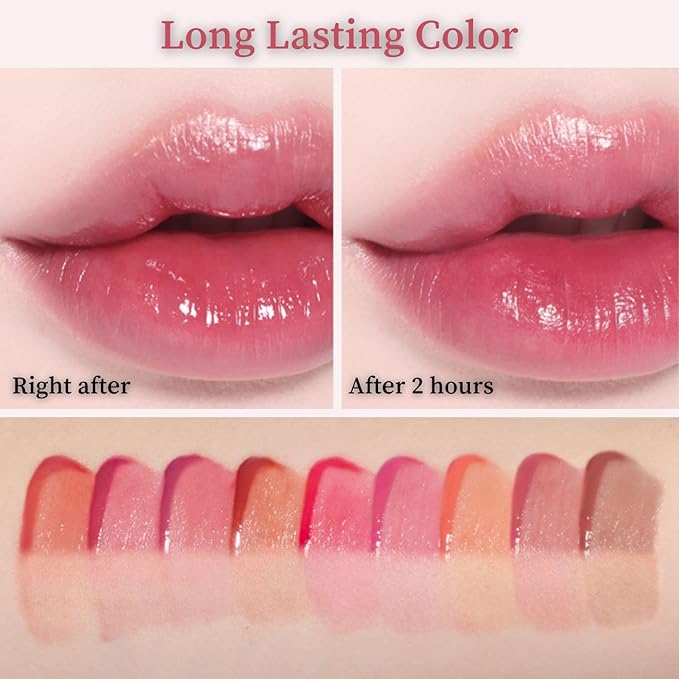 BBIA L’EAU Tint – Glossy & Glow Lip Stain, Watery Lip Tint, Non-Sticky, High Shine Finish, Long-lasting, Moisturizing, Lightweight, Natural, Daily Use, Vegan, Korean Lip Makeup (05 PEONY L'EAU)
