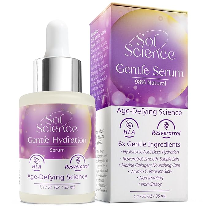 Gentle Hydration Serum - Lightweight & Moisturizing for Sensitive Skin with Hyaluronic Acid, Niacinamide & Aloe Vera - Face Serum for a Soft, Calm Glow