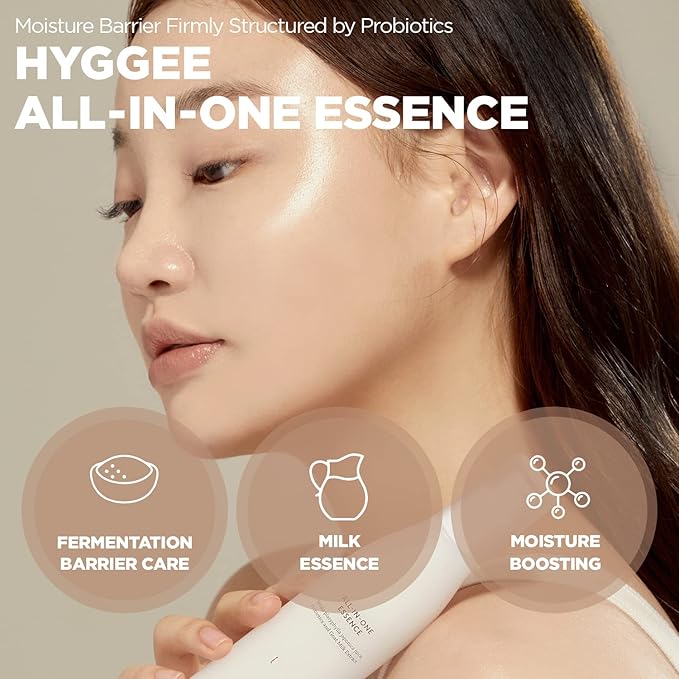 All in One Essence - Moisturizing Face Gel Lotion for All Skin Types - Probiotics & Hyaluronic Acid - Fresh and Soft Formula - Skin Irritation Free, 3.71 fl.oz.