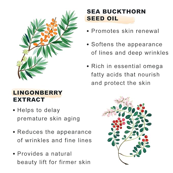 Lumene [Lumo] Nordic Bloom Anti-Wrinkle & Firm Moisturizing V-Shape Face Serum - Hydrating Serum to Help Visibly Reduce Fine Lines + Wrinkles - Infused with Nordic Lingonberry Extract (30 ml)