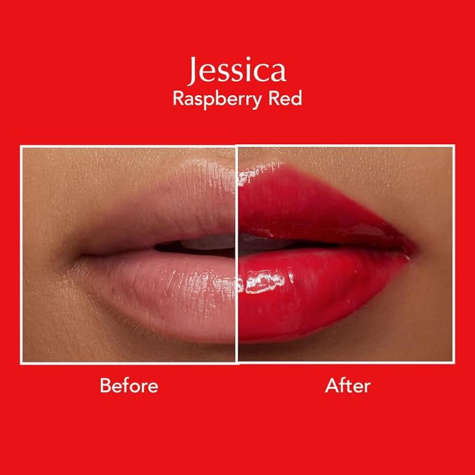 Thrive Causemetics Sheer Strength Lip Plumping Peptide Gloss, Lip Plumper with Vitamin E, Peptides, Plumps, Smooths & Hydrates Lips, High Shine, Vegan & Cruelty Free, Jessica (Raspberry Red)