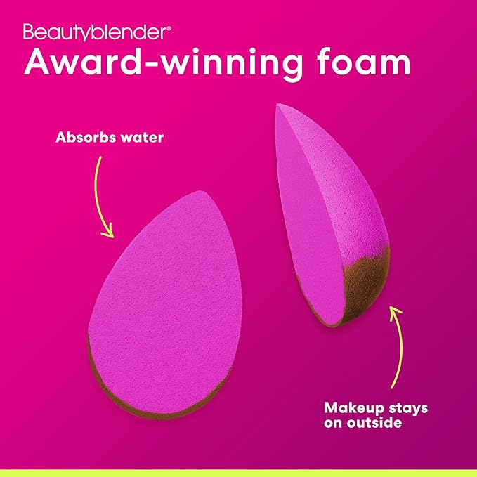 Beautyblender® | Nova Beauty Blender Makeup Sponge, Super-Soft Foam Easily Blends Foundations, Powders & Creams, Made in USA, Reusable, Washable, Streak Free Application, Vegan, Cruelty Free